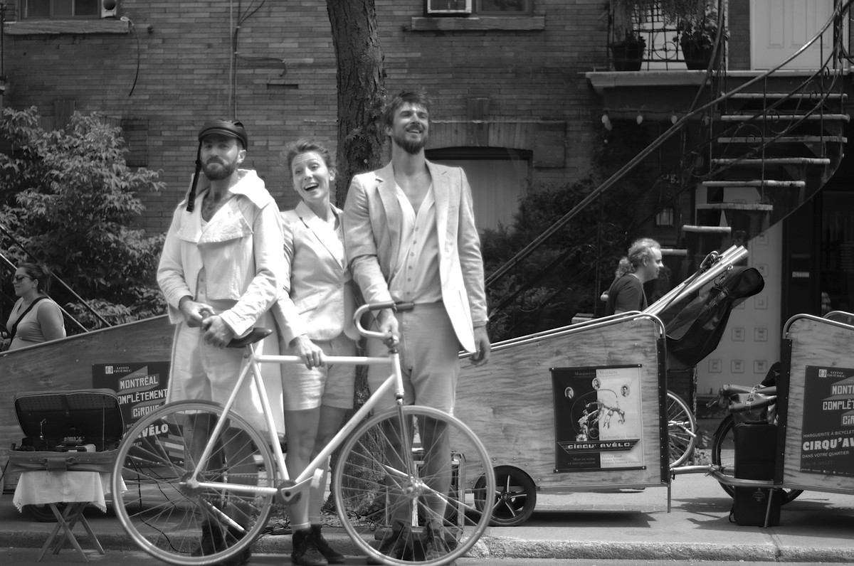 Marguerite à bicyclette: quand le cirque devient écoresponsable