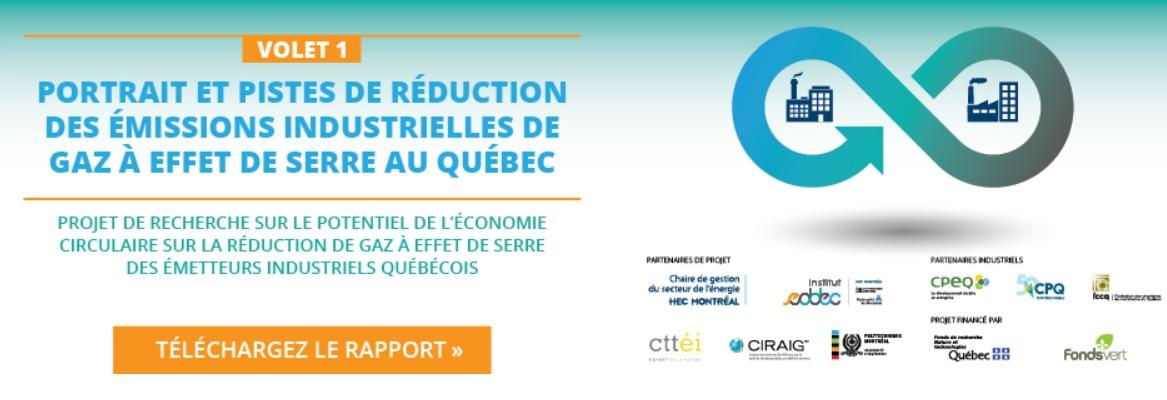 HEC WEBINAIRE | Économie circulaire : Portrait et pistes de réduction des émissions de GES industrielles au Québec