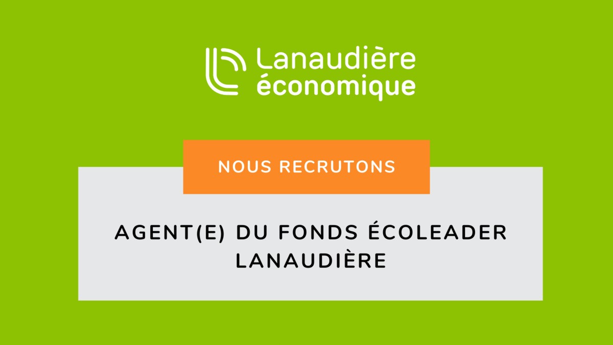 EMPLOI | Agent(e) du Fonds Écoleader Lanaudière