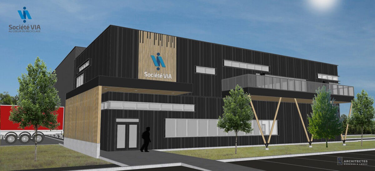 Société VIA débute la construction d’un nouveau centre de tri à Rivière-du-Loup