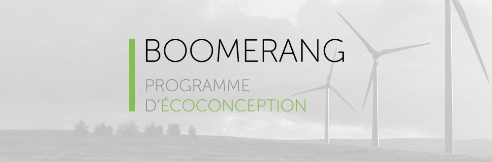 Boomerang, programme d'écoconception