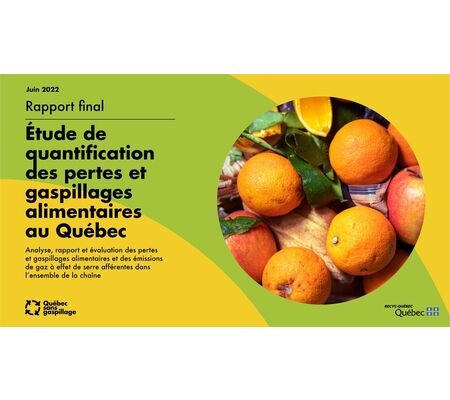 Au Québec, 16% des aliments sont perdus ou gaspillés