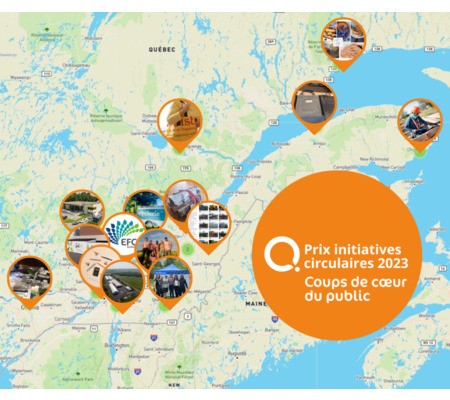 Prix initiatives circulaires 2023: des coups de coeur du public aux quatre coins du Québec