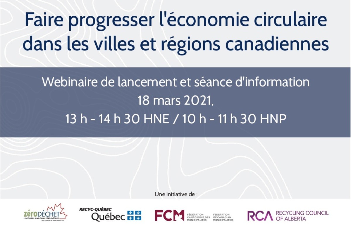 Webinaire «Faire progresser l'économie circulaire dans les villes et régions canadiennes»