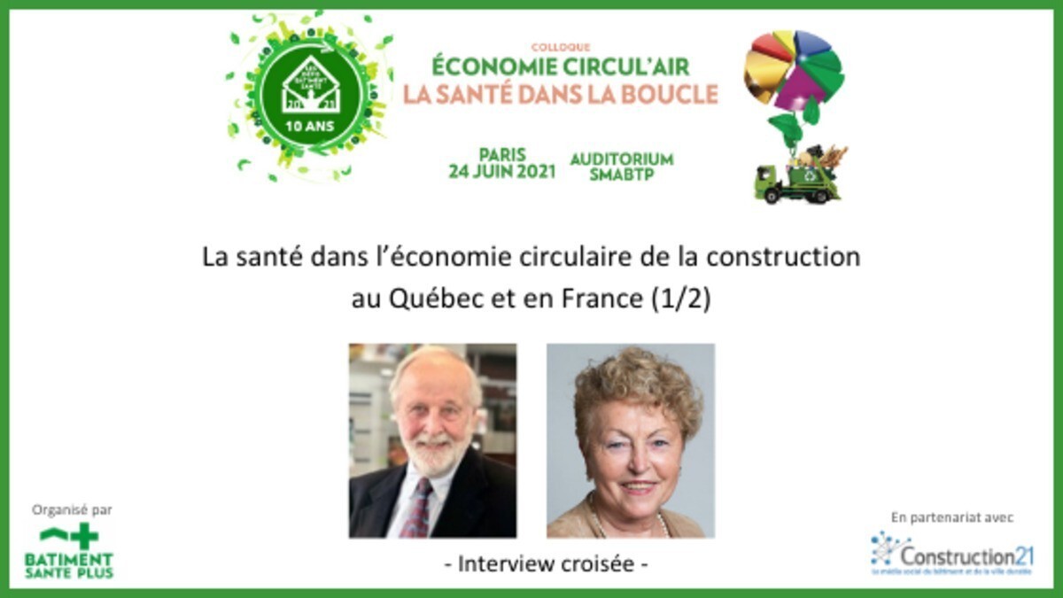 La santé dans l’économie circulaire de la construction au Québec et en France