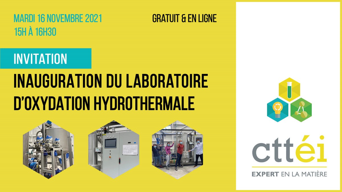 Inauguration du laboratoire d'oxydation hydrothermale