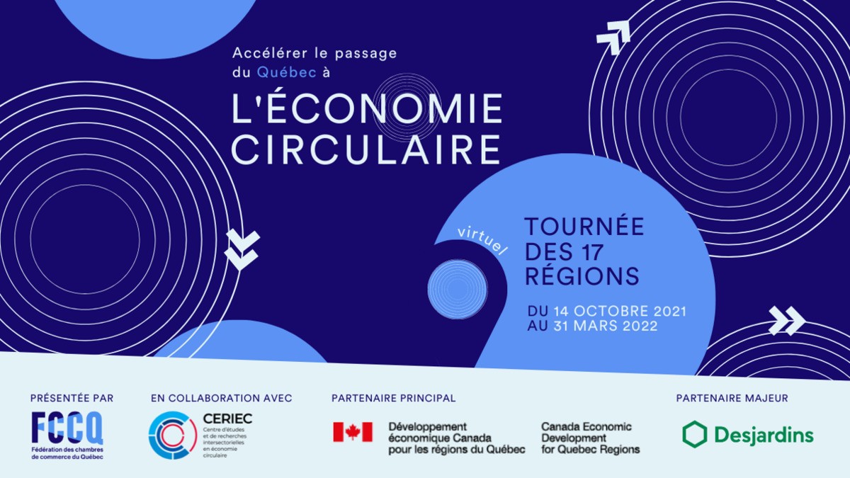 La tournée des régions du Québec sur l’économie circulaire se poursuit !