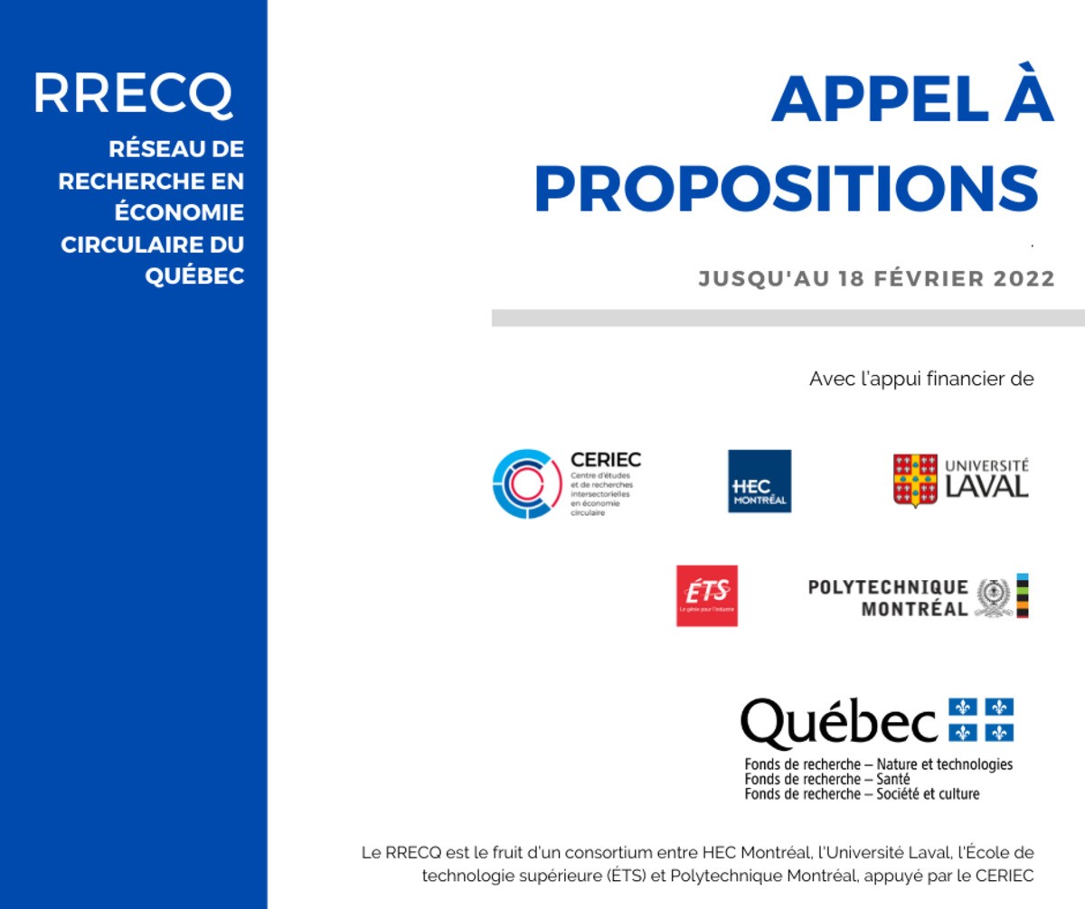 Nouvelle date: Participez au premier appel à projets du RRECQ jusqu’au 18 février 2022 !
