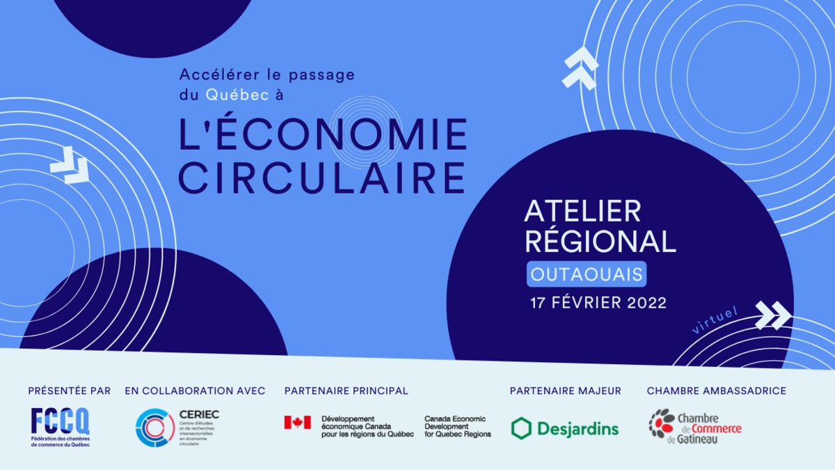 Atelier régional en Outaouais | Accélérer le passage du Québec à l'économie circulaire