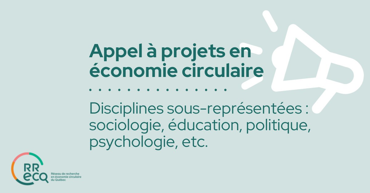 Appel à projets | Disciplines sous-représentées en économie circulaire