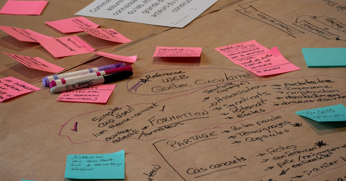 Ateliers de co-design avec le RRECQ | Feuille de route participative vers l’économie circulaire