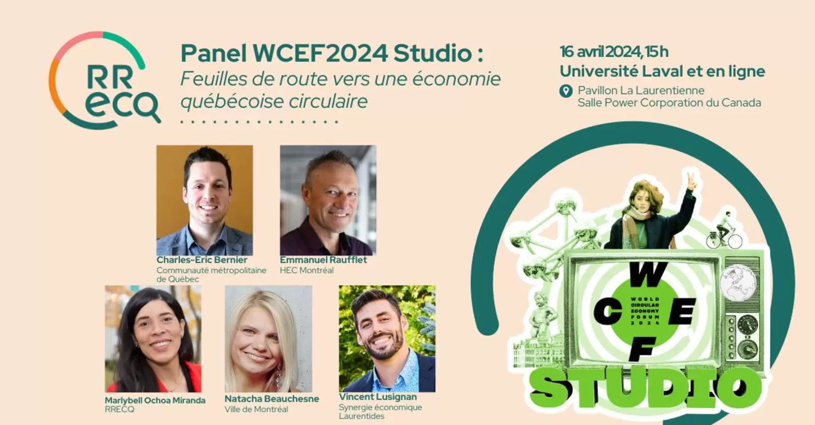 Panel WCEF2024 Studio: Feuilles de route vers une économie québécoise circulaire