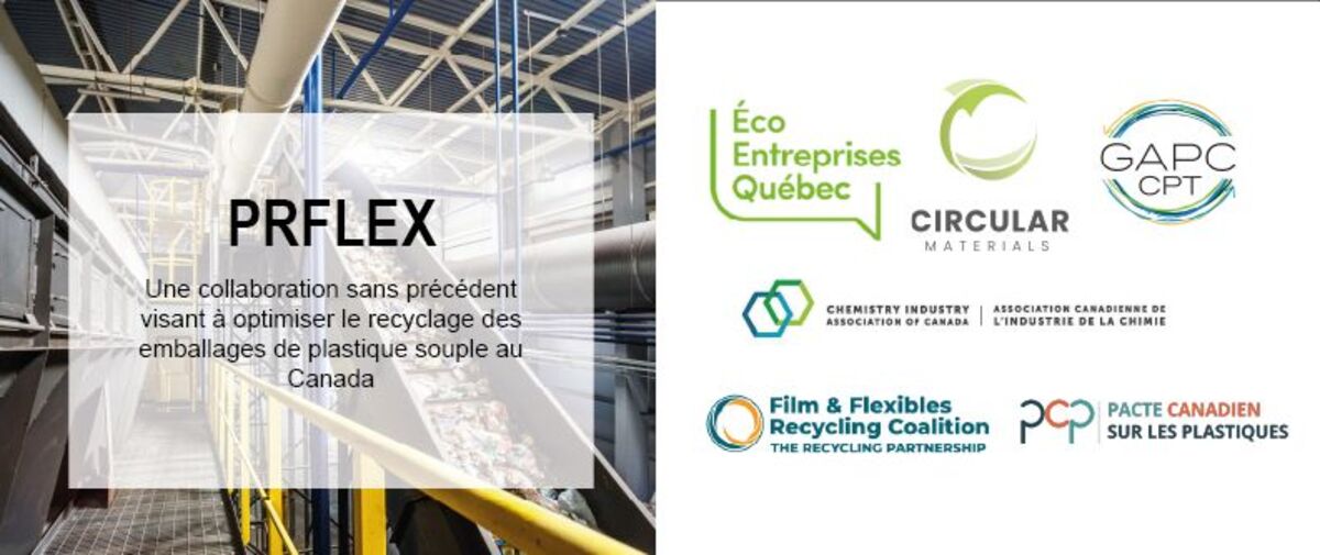 PRFLEX | une nouvelle collaboration pour optimiser le recyclage des emballages de plastique souple au Canada