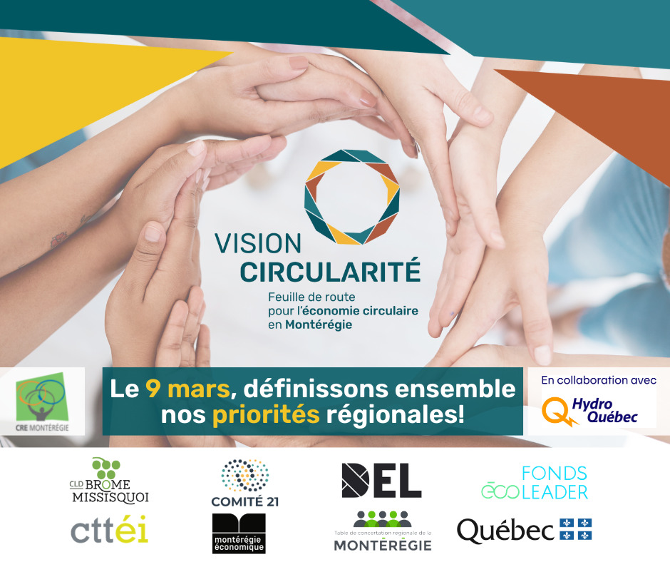 Atelier collaboratif | Feuille de route pour l'économie circulaire en Montérégie