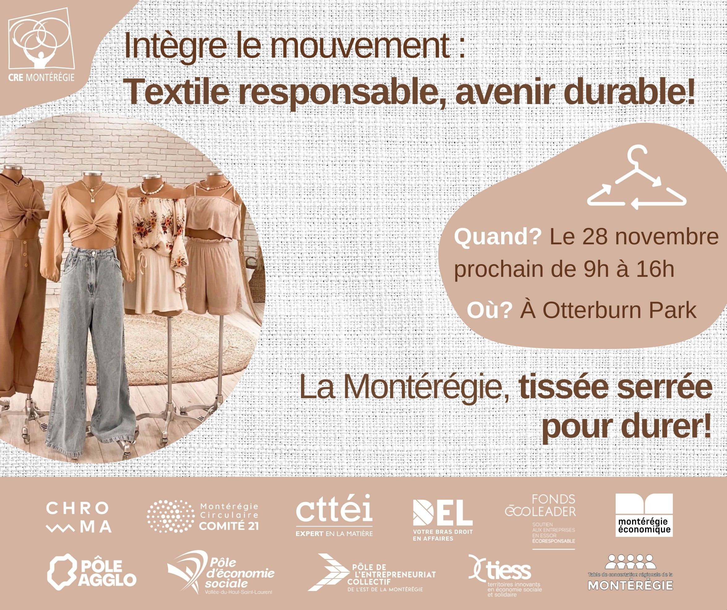 Journée régionale | Intègre le mouvement: Textile responsable, avenir durable!